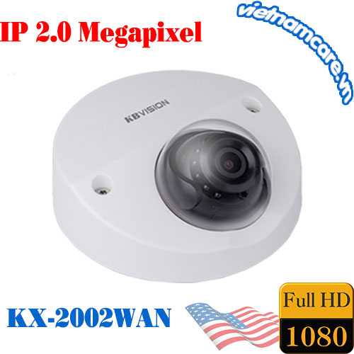 Camera IP Dome hồng ngoại không dây 2.0 Megapixel KBVISION KX-2002WAN