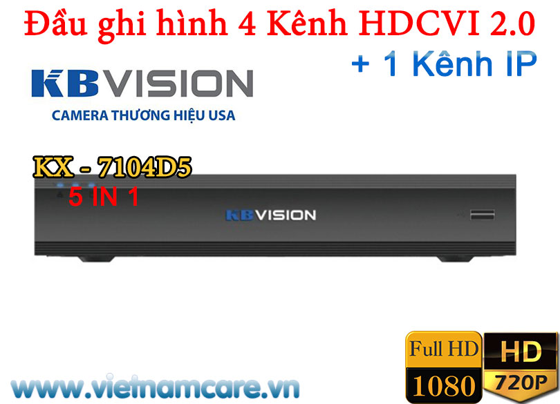 Đầu ghi hình 4 kênh KBVISION KX-7104D5