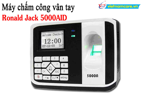 Máy chấm công và kiểm soát cửa bằng vân tay, thẻ cảm ứng RONALD JACK-5000AID