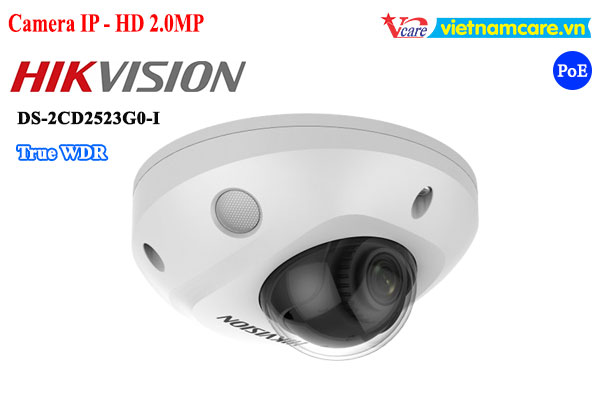 Camera IP Dome hồng ngoại 2.0 Megapixel HIKVISION DS-2CD2523G0-I
