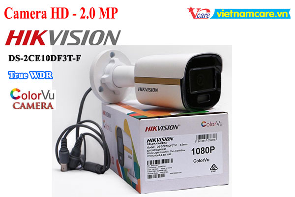 Camera Thân HDTVI nhạy sáng FULL HD1080P HIKVISION DS-2CE10DF3T-F
