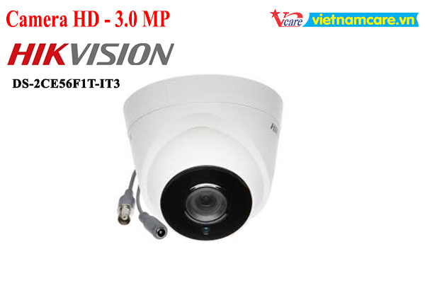 Camera Dome HD-TVI 3.0 Megapixel HIKVISION DS-2CE56F1T-IT3