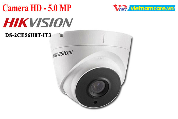 Camera Dome HDTVI HD 5.0Mp HIKVISION DS-2CE56H0T-IT3