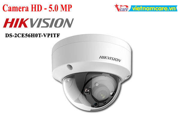Camera Dome HD-TVI 5.0 Megapixel HIKVISION DS-2CE56H0T-VPITF