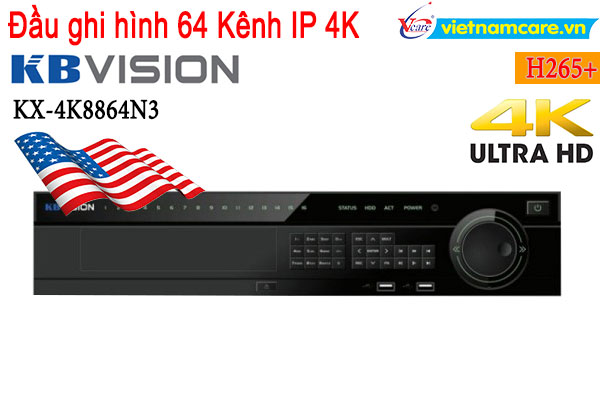 Đầu ghi hình camera IP 64 kênh KBVISION KX-4K8864N3