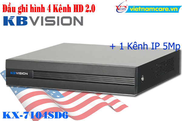 Đầu ghi hình 4 kênh 5 in 1 KBVISION KX-7104SD6