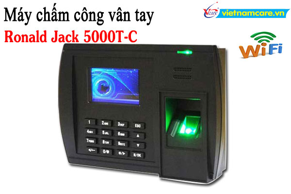 Máy chấm công vân tay và Wifi RONALD JACK 5000T-C
