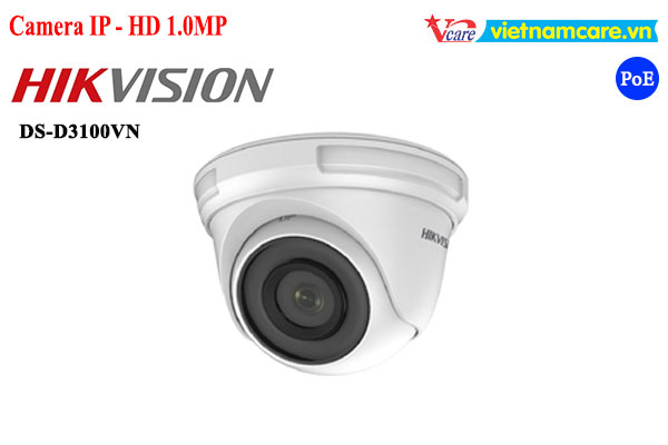 Camera IP Dome 1.0 Megapixel HIKVISION DS-D3100VN