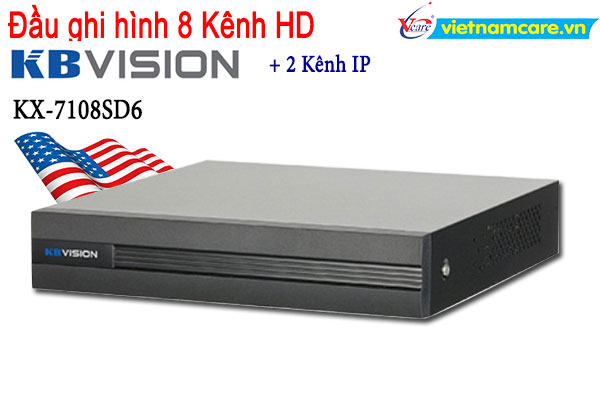 Đầu ghi hình 8 kênh 5 in 1 KBVISION KX-7108SD6